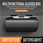 GDQ Sunglass Holder for Car Visor Clip Glasses Case Car Sunglasses Case for Car Sun Visor Glasses Storage Box Car Sunglass Holder Car Visor Accessories Universal for SUV Sedan Truck