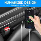 2PCS Car Seat Gap Filler Organizer, Car Seat Organizer, Multifunctional Seat Gap Storage Box for Phone Key, Fill The Gap & Stop Things from Dropping, Universal for Most Vehicles (Black)
