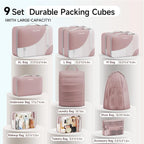 11 Set /9 Set Packing Cubes for Travel,Gifts for Women Mom Kids,TSA Approved Bags for Makeup, Cosmetic, Toiletry,Organizers f