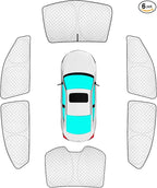 KMF 6pcs Thicken Sun Shades for Honda Accord 2013-2017 Accessories, Car Window Covers Sunshade for Windshield Side Rear, UV Block and Protecting Privacy Blackout for Car Camping Outdoor