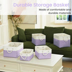 Large Storage Baskets- 15x11x10 inch Storage Bins for Shelves and Closet Organizing, Foldable Fabric Bin for Home Organizatio