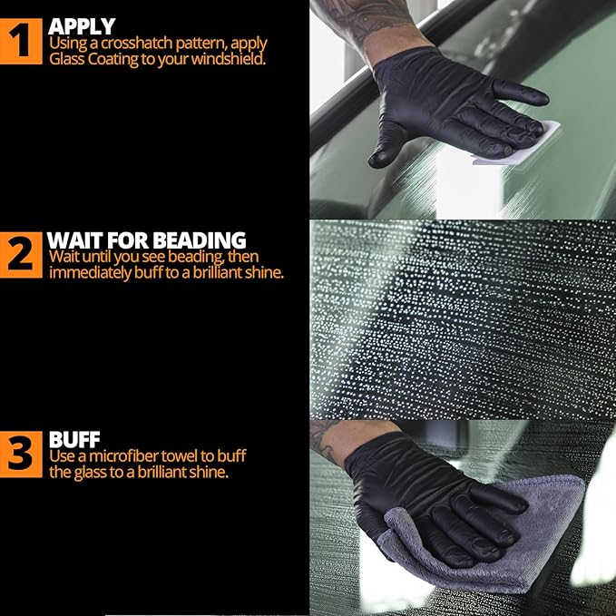 CERAKOTE® Ceramic Glass Coat Protectant - Hydrophobic Automotive Rain Repellant, Long-Lasting and Durable Ceramic Coating, Qu