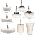 19 Pcs Buffing Wheel for Drill,Buffing Pad Polishing Wheel Kits with 6 Pcs Polishing Compound and 5 Pcs Felt Polishing Wheel,for Aluminum, Stainless Steel, Chrome,Metal,Glass,Car Detailing
