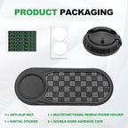 New Multifunctional Anti-Slip Rubber Pad, 4-in-1 Car Universal Dashboard Pad, 360° Rotatable Car Non-Slip Phone Pad w/Tempora