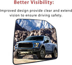 Passenger Side Heated Mirror Glass Replacement For Ford F150 2015 2016 2017 2018 2019 2020 - for Ford F150 Power Side Mirror with Blind Spot Detection System and Rear Holder