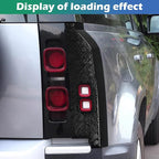 Tail Light Guards for Land Rover Defender 2020-2025 | Gloss Black ABS Lens Protection Covers | Anti-Scratch & UV Resistant | Easy Snap-On Installation for Defender 90 110 130 (Tail Light Cover)