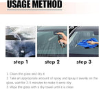 Car Windshield Spray Water Repellent Antifogging Agent, Car Glass Anti-Fog Rainproof Agent Kit, 100ml Nano Rain Remover for W