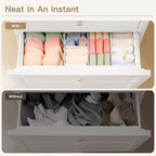 Criusia Drawer Organizer Clothes, 24 Pack Dresser Organizer for Baby Clothes, Underwear, Sock- Foldable Closet Organization a