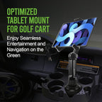 Cellet Cup Holder Tablet Mount, Car Cradle Holder Compatible for All iPad, Pro, Air, Mini Samsung Galaxy Tablet, Amazon Fire Microsoft Surface