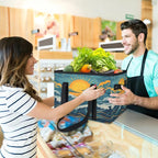 Reusable Grocery Bag, Foldable Large Shopping Tote Bag for Groceries Kitchen Picnic Car Trunk