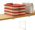 HBlife 1 Pack Clear Shelf Dividers, Vertical Purse Organizer for Closet Perfect for Sweater, Shirts, Handbags in Bedroom and 