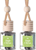 C&E Craft Co Hanging Car Air Freshener Diffuser 2 Pack, Long Lasting Fragrance Oil Car Freshener, Glass Bottle Auto Air Fresh