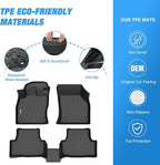 Nilight TPE Floor Mats for Volkswagen VW Golf Alltrack Golf GTI Golf R Golf Sportwagen MK7 2015 2016 2017 2018 2019 2020 2021, All Weather Custom Fit Heavy Duty Floor Liners