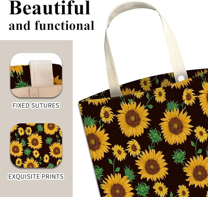 Car Trash Can, Cute Car Trash Bag, Hanging Car Organizer and Storage Bag, Trash Bin for Car Accessories, Vehicle, Travelling, Camping Cute Sunflower