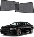 Car Window Shades for Dodge Charger (2011-2026), 2-Pack Rear Window Sun Shades for Baby – Breathable Mesh, UV & Heat Blocker, Privacy Protection for Camping, Travel, Sleep & Nursing