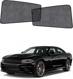Car Window Shades for Dodge Charger (2011-2026), 2-Pack Rear Window Sun Shades for Baby – Breathable Mesh, UV & Heat Blocker, Privacy Protection for Camping, Travel, Sleep & Nursing