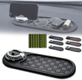 4-in-1 Multi-Functional Support Anti-Slip Pad, 360° Rotating Car Phone Holder Pad with Temporary Parking Number Plate, All-in