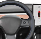 MEWANT Hand Stitched Steering Wheel Cover for Tesla Model 3 2017-2023 / Model Y 2020-2023 for Tesla Model 3/Y Accessories
