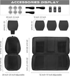 CAR PASS Leather Oxford Car Seat Covers Full Set, All-Weather Non-Slip Durable, Universal Fit for SUVs Sedans Trucks Vans Aut