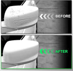 White Driver Side Mirror Cover Rear View Mirror Cap Compatible with 8th Gen Accord Sedan 2008 2009 2010 2011 2012