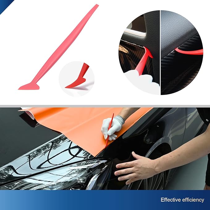 EHDIS Window Tint Tools Vinyl Wrap Tool Kit With Vinyl Squeegee,Vinyl Wrap Stick,Wrapping Paper Cutter, Utility Knife and Blades for Car Wrapping,Wallpaper Installation
