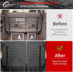 Floor Mats Compatible with 2022-2025 2026 Kia Carnival 8 Seater MPV No Hybrid&Prestige Trunk Liner Cargo Liner Cargo Mat 2024 Carnival Accessories (Floor Mats+Trunk Mat+Backrest Mats)