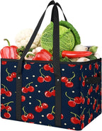 Reusable Grocery Bag Foldable Shopping Tote Bag with Handles Reusable Shopping Bags Large Kitchen Grocery Bags