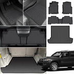 Floor Mats for Toyota 4Runner 2003-2009, NOT for with 3rd Row Seats, NOT for Sport, 4th gen 4runner Floor Mats for 4Runner SR5 | Limited, ONLY for 5 Seats, TPE Front & Rear Row & Cargo Liner