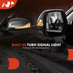 A-Premium Pair (2) Driver and Passenger Side Power Door Mirror - Compatible with Honda CR-V CRV 2017-2022 - Heated Manual Folding Black Outside Rear View Mirror w/Turn Signal Blind Spot Detection