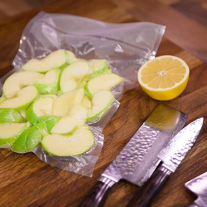 Vacuum Sealer Bags, 5.1" x 7" 100Pcs Food Vacuum Sealer Bag, Heavy Duty, Puncture Prevention, Boilsafe, Freezable, BPA Free, 