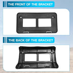 Front License Plate Frame Compatible with Toyota Tacoma 2016 2017 2018 2019 2020 2021 2022 2023, Bumper License Frame Holder 