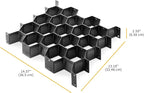 Whitmor Honeycomb Drawer Organizer - Set of 3 - Black