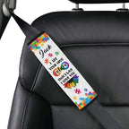 I See Your True Color Autism Awareness Seat Belt Cover for Kid Family Special Need Autistic Medical Alert Car Cushion Cover Support Autism Gift Personalized Name 33