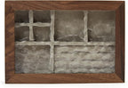 pandapark Wooden Jewelry Box with Glass Lid, Multi-Compartment Storage Display Case, Walnut Brown (Silver Walnut)