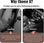 Seat Gap Storage Box for Your Car,Trucks, Auto Seat Gap Filler Organizer 2 Pack, Fill the Gap Space Between the Console and Side Seats, Universal Car Accessories Gap Storage Organizer, Brown