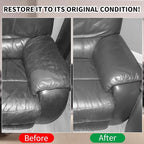 8.5oz Leather Recoloring Balm with 100ml Mink Oil,Dark Gray Leather Repair kit for Furniture and Car Interior,Leather Couch S