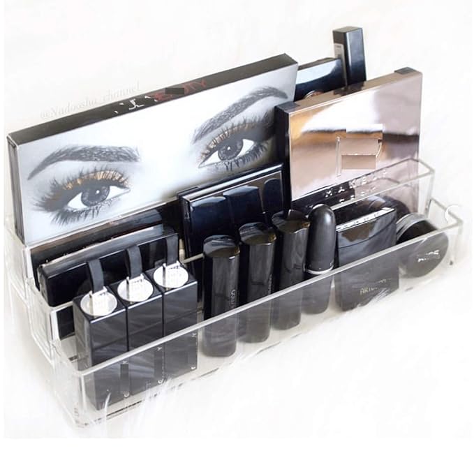 byAlegory Tiered Acrylic Eyeshadow Palette Makeup Organizer (Small Palettes, Compacts, Lipsticks, Lip Gloss, Eye Shadows, Cos