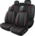 Car Seat Covers, Quilting Leather Seat Covers Full Set, Waterproof Faux Leather Automotive Seat Covers for Cars, Universal Ca