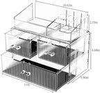 ZHIAI Stackable Cosmetic Organizer, Acrylic Cosmetic Organizer for Dresser, Vanity, Kitchen Cabinet, Bathroom, Under Sink, Ho