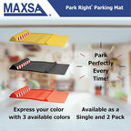 Maxsa 37356 Park Right 21" x 11" x 2" Parking Mat, Yellow