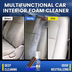 Car Interior Cleaner Kit Multifunctional Foam Cleaner, Clean Cars Seat Carpet Upholstery with Detailing Brush & Towel Deep In