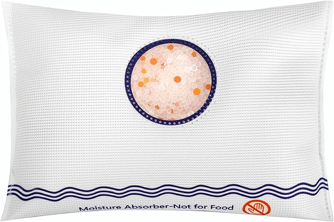 Rechargeable Desiccant Packs for Storage 500G Color Indicating Silica Gel Desiccant Packets Moisture Absorbers for Cars (1