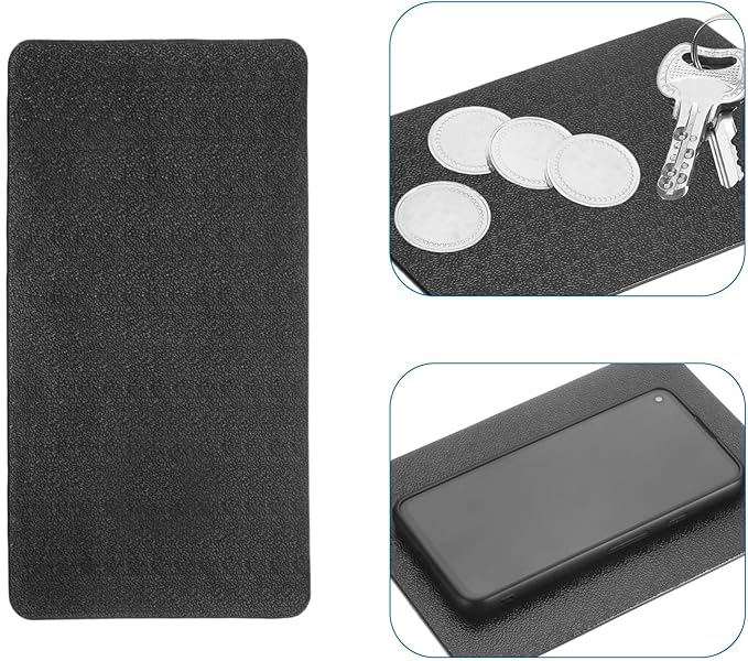HARFINGTON 4pcs Car Dashboard Anti-Slip Mat 10.6" x 6" Universal Sticky Dash Pad Washable Reusable Car Non-Slip Mats for Phon