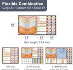 DIMJ Drawer Organizer Clothes Storage - 24 Pack Baby Dresser Organizer for Nursery, Small Fabric Closet Drawer Organizer Bins