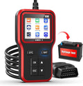 OBD2 Scanner with Upgrade Battery Tester - Diagnostic Tool for Cars that Check Engine Light & Emissions Readiness Read and
