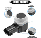 4 Pcs Reverse Parking Assist Sensor Compatible for Ford Explorer 2011-2015, for Ford Flex 2013-2019, Durable ABS Plastic Blac