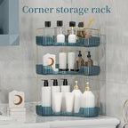 INVSSENE Corner Bathroom Countertop Organizer, Vanity Organizer Trays for Counter, Makeup Organizers, Perfume Tray, Skincare 