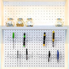 Hanaive 4 Pieces Pegboard Pliers Holder, Holds 11 Plier Per Rack, Steel Pegboard Hooks Pliers Peg Board Organizer Accessories