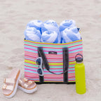 SCOUT Original Deano Tote Large - Durable Lightweight Open Top Beach, Pool & Lake Bag, Inside Zip Pocket, Folds Flat