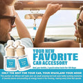 C Classy Car Air Freshener Hanging 2 Pack, New C ar Essential Oil Diffuser for Cars, Cute Car Accessories, Long-Lasting Fragr
